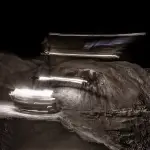 Damien Keffyn – Dragline in motion at night on a Queensland mining site, photographed by a professional mining photographer.